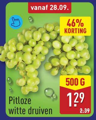 Pitloze witte druiven