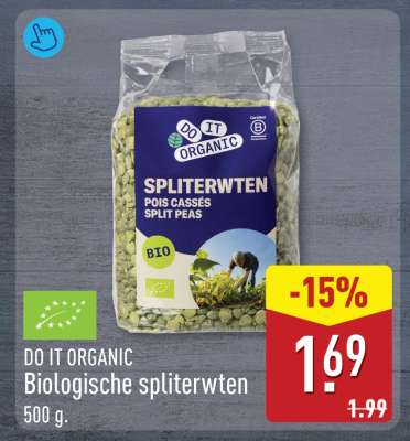 DO IT ORGANIC Biologische spliterwten