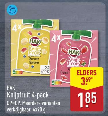 HAK Knijpfruit 4-pack