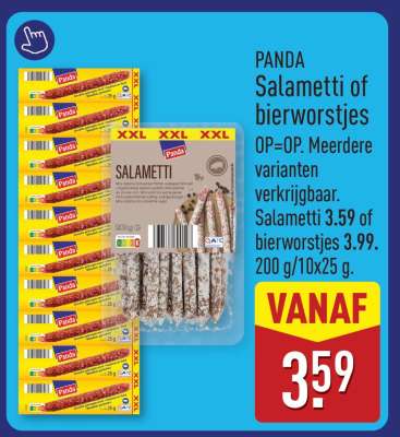 PANDA Salametti of bierworstjes