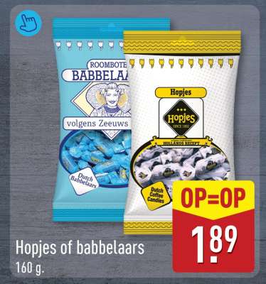 Hopjes of babbelaars