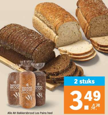 Alle AH Bakkersbrood Les Pains heel