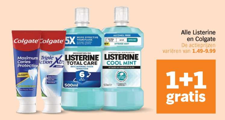 Alle Listerine en Colgate