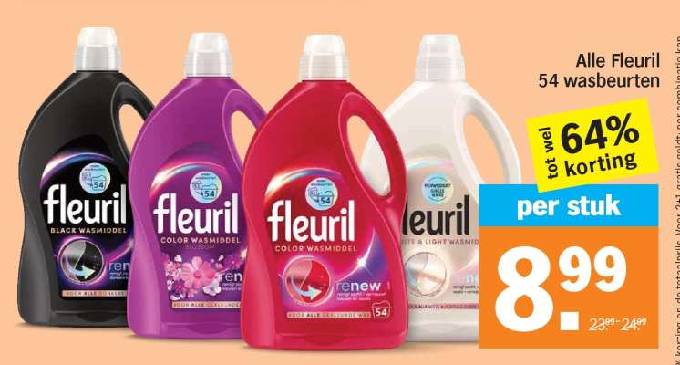 Fleuril 54 wasbeurten