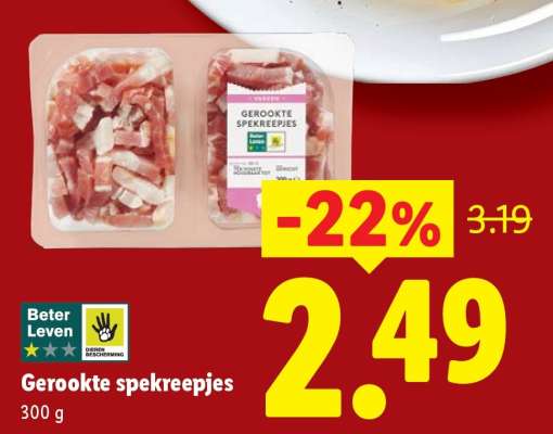 Gerookte spekreepjes