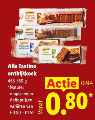 Alle Tastino ontbijtkoek