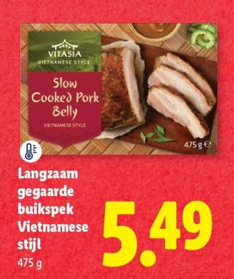 Langzaam gegaarde buikspek Vietnamese stijl
