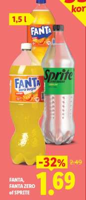 Fanta, Fanta zero of Sprite