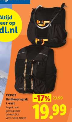 CRIVIT Hardlooprugzak / -vest