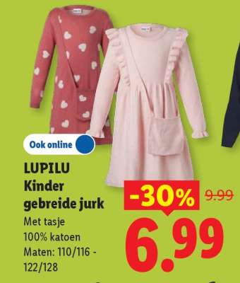 LUPILU Kinder gebreide jurk