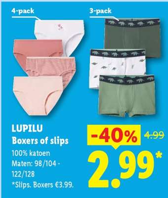 LUPILU Boxers of slips