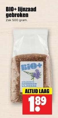 BIO+ Lijnzaad Gebroken