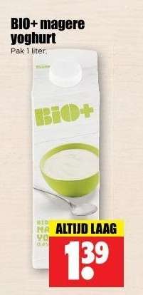 BIO+ magere yoghurt