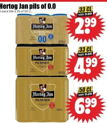 Hertog Jan pils of 0.0