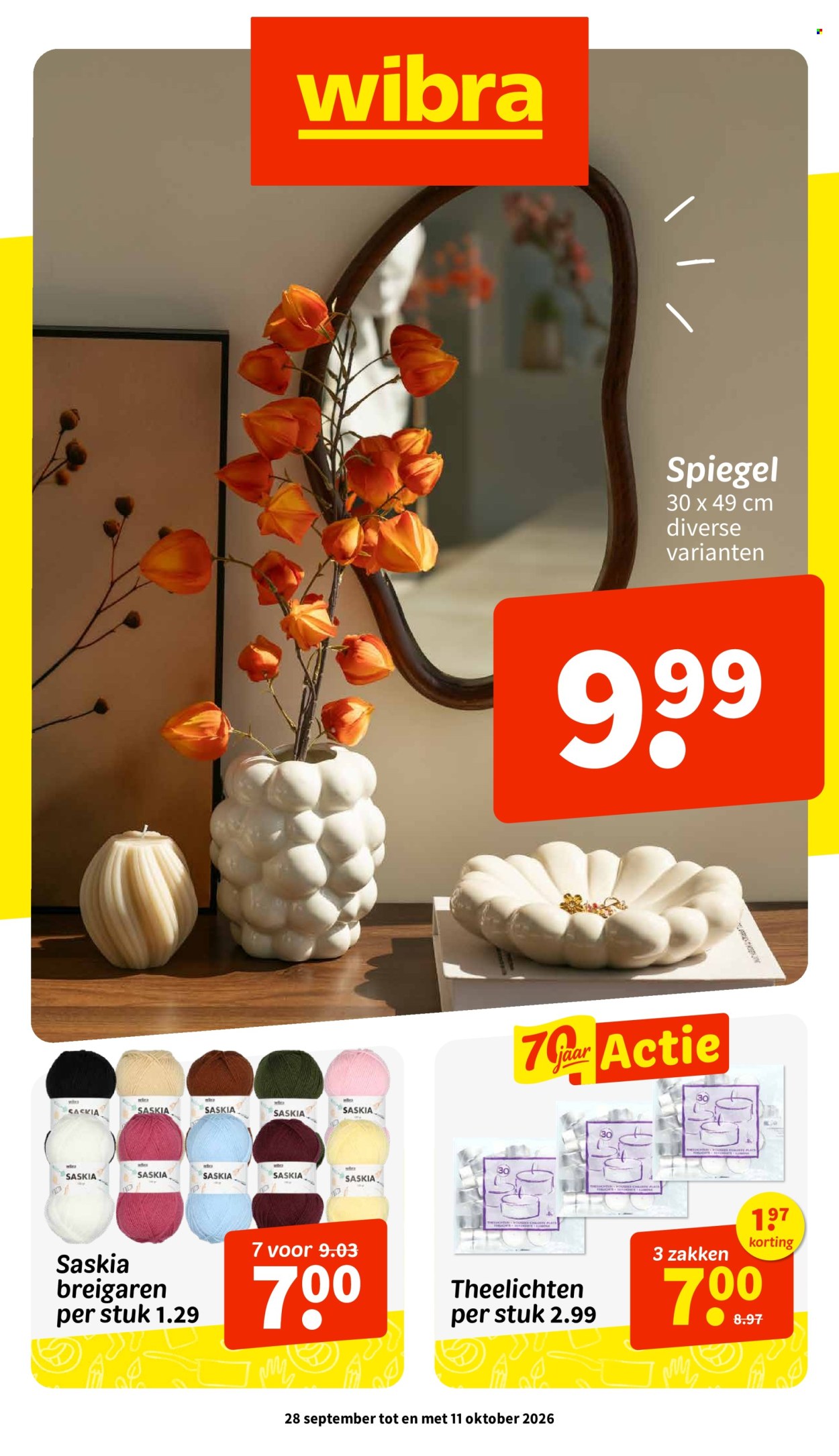 Wibra-aanbieding - 28-9-2026 - 11-10-2026. Pagina 1