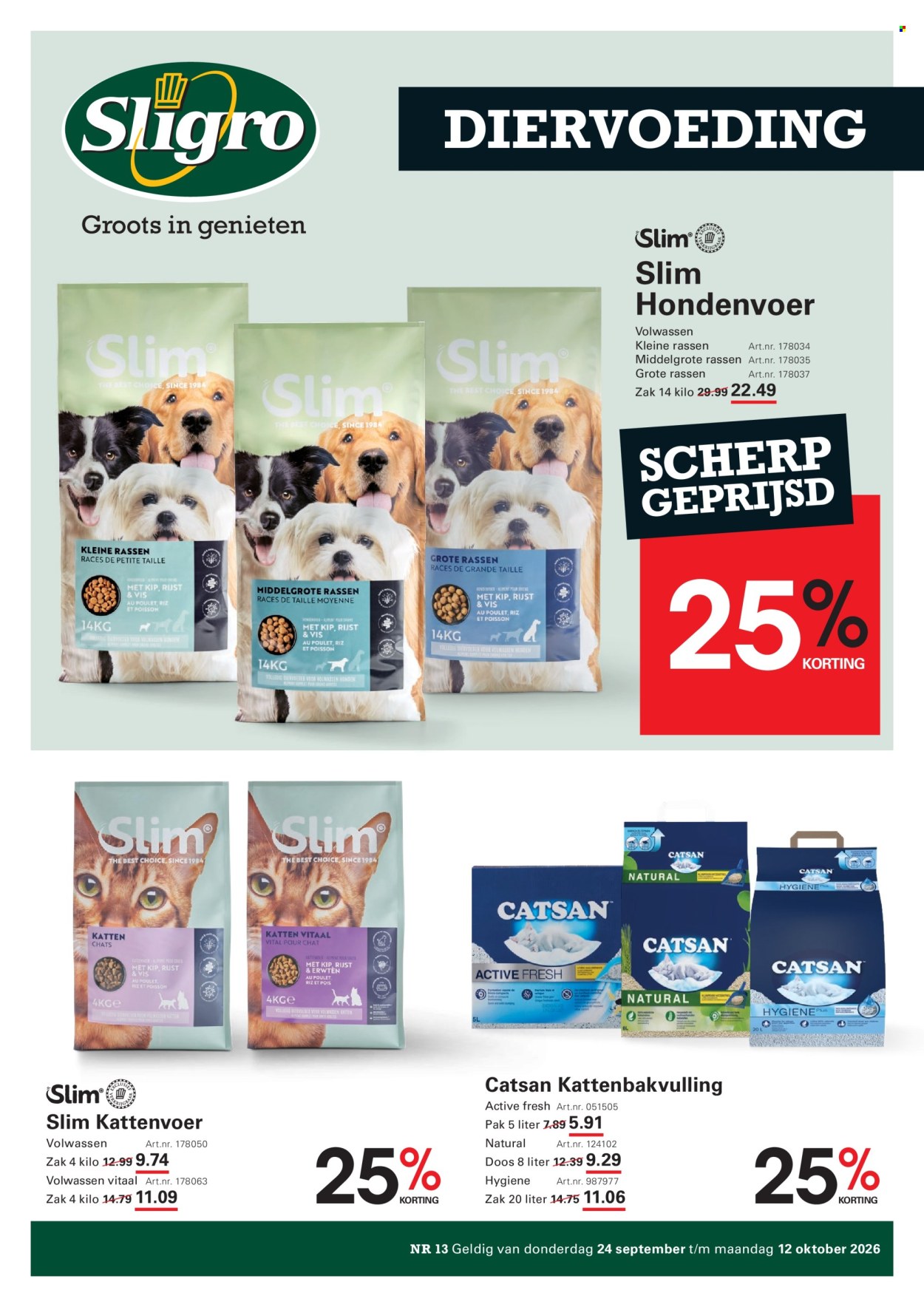 Sligro-aanbieding - 24-9-2026 - 12-10-2026. Pagina 1