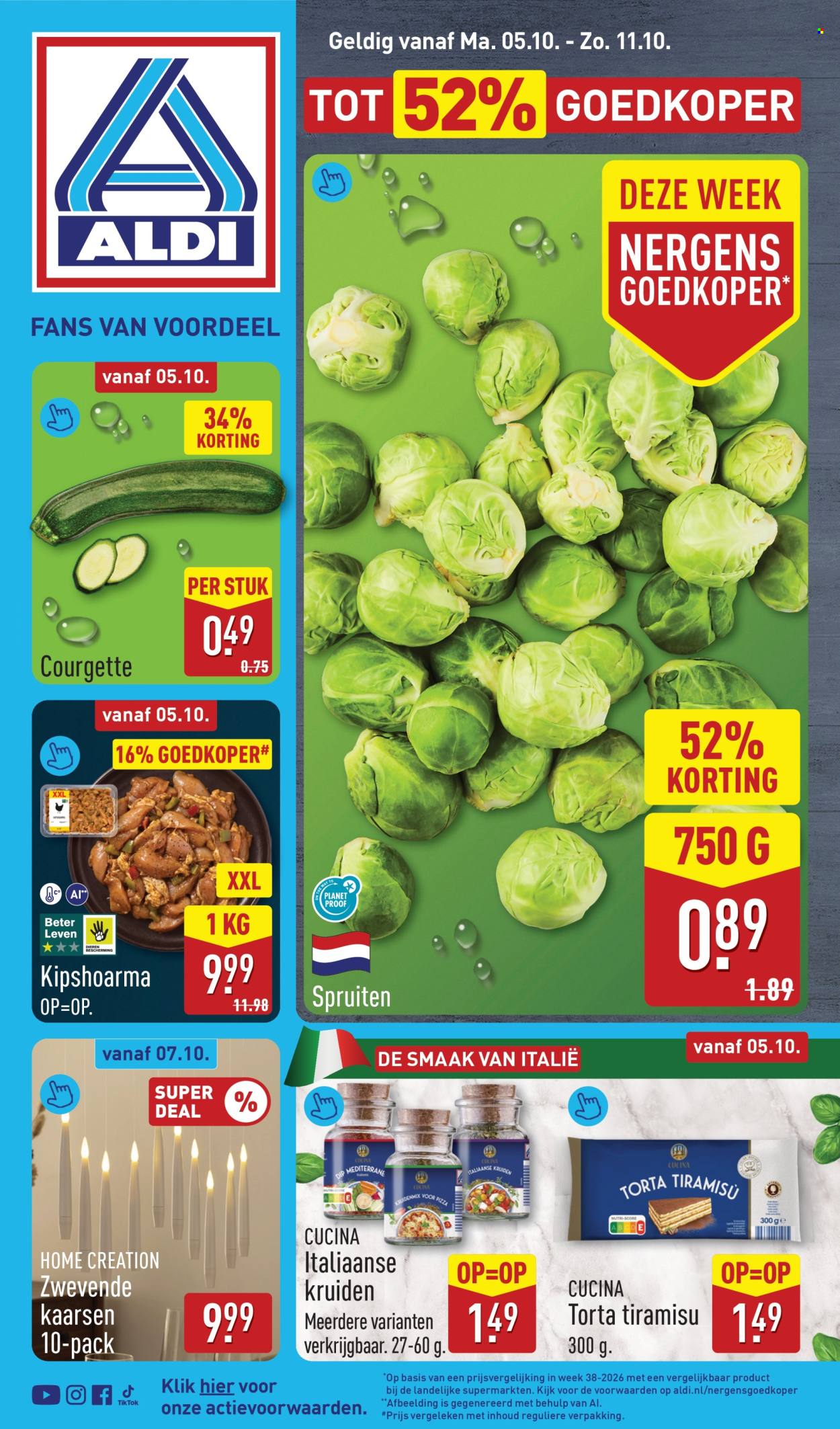 Aldi-aanbieding - 5-10-2026 - 11-10-2026. Pagina 1
