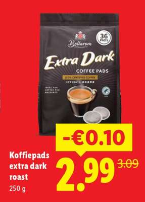 Koffiepads extra dark roast