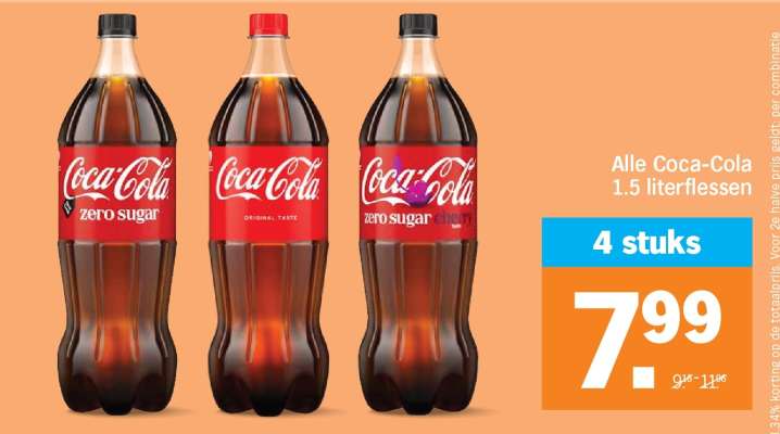 Alle Coca-Cola 1.5 literflessen