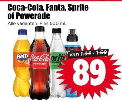 Coca-Cola, Fanta, Sprite of Powerade