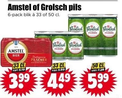 Amstel of Grolsch pils