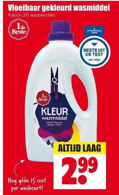 1 de Beste KLEUR wasmiddel
