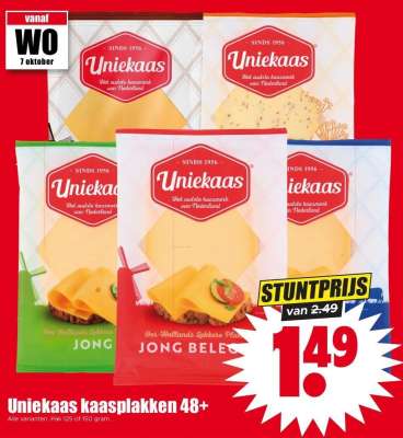 Uniekaas kaasplakken 48+