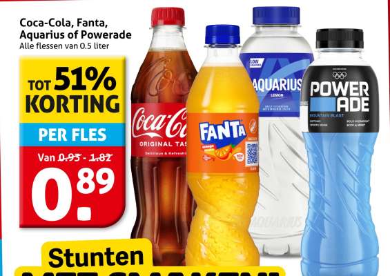 Coca-Cola, Fanta, Aquarius of Powerade
