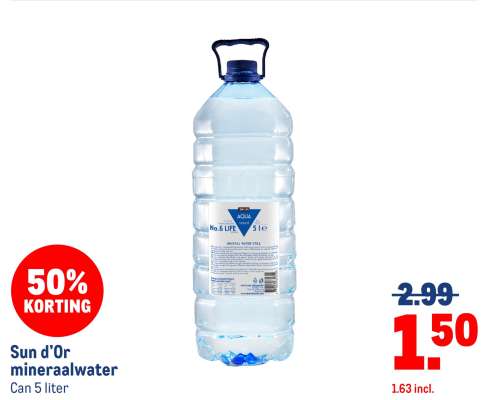 Sun d'Or mineraalwater