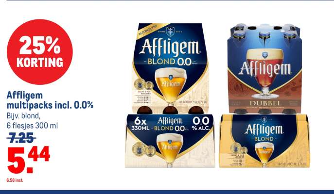 Affligem multipacks incl. 0.0%