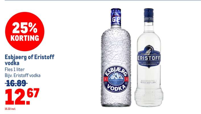 Esbjaerg of Eristoff vodka