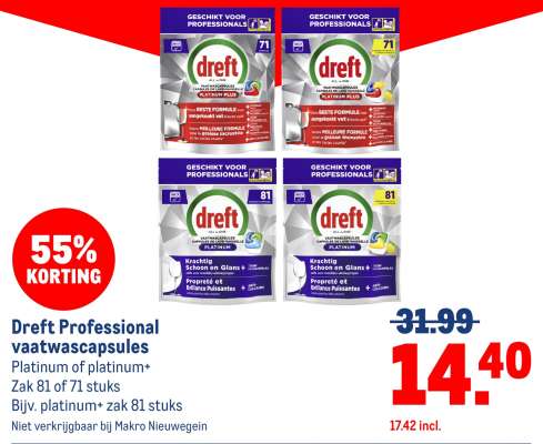 Dreft Professional vaatwascapsules