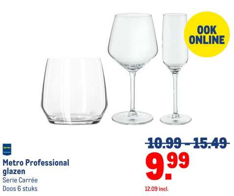 Metro Professional glazen