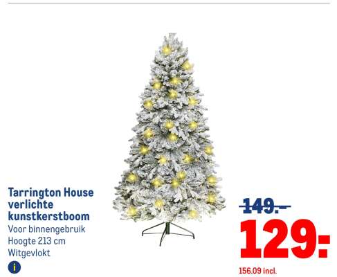 Tarrington House verlichte kunstkerstboom