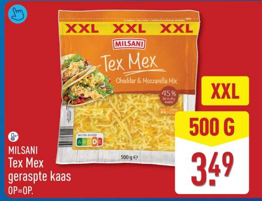 MILSANI Tex Mex geraspte kaas