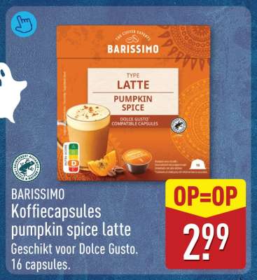 BARISSIMO Koffiecapsules pumpkin spice latte