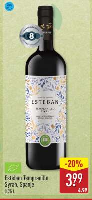 Esteban Tempranillo Syrah, Spanje