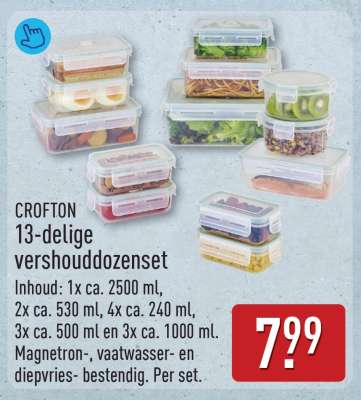 CROFTON 13-delige vershouddozenset