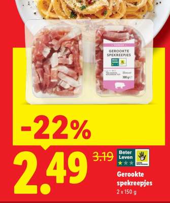 Gerookte spekreepjes