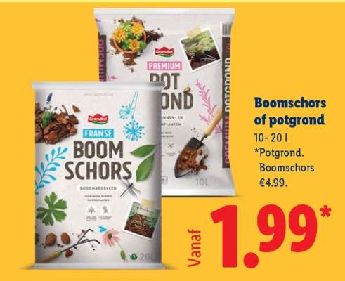 Boomschors of potgrond
