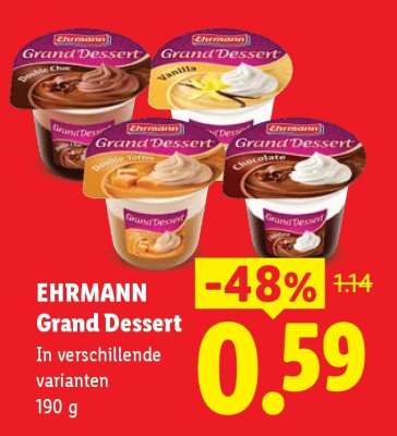 Ehrmann Grand dessert