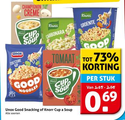 Unox Good Snacking of Knorr Cup a Soup