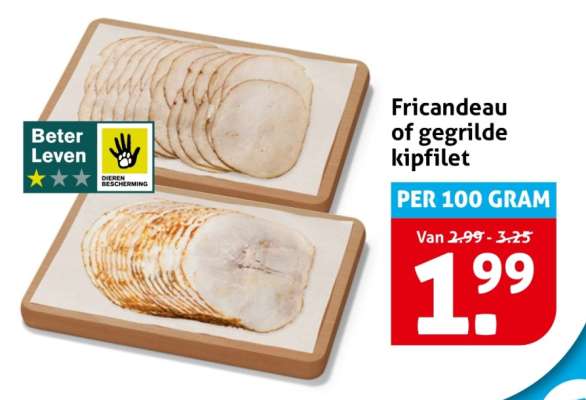 Fricandeau of gegrilde kipfilet