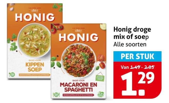 Honig droge mix of soep