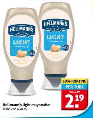 Hellmann's light mayonaise