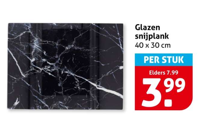 Glazen snijplank