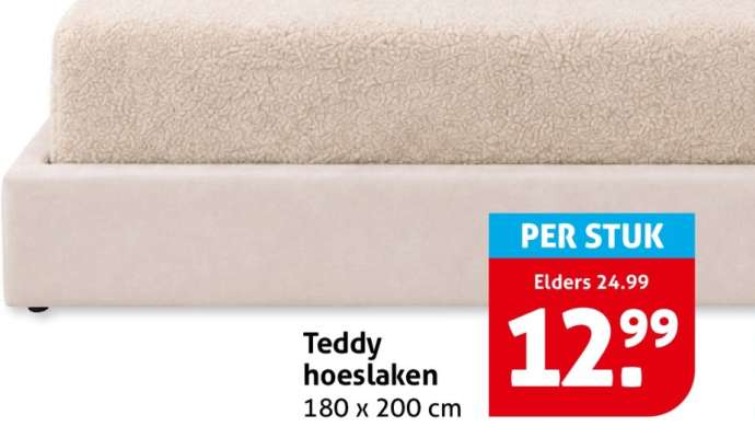 Teddy hoeslaken