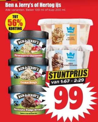 Ben & Jerry's of Hertog ijs