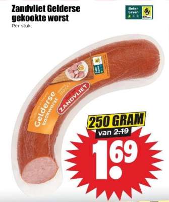 Zandvliet Gelderse gekookte worst