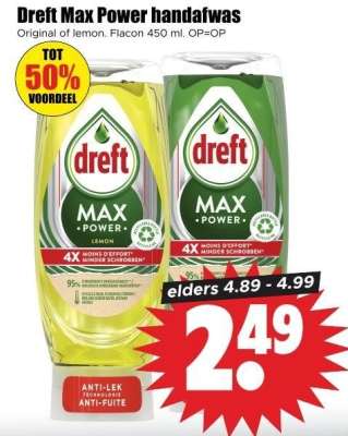 Dreft Max Power Handafwas